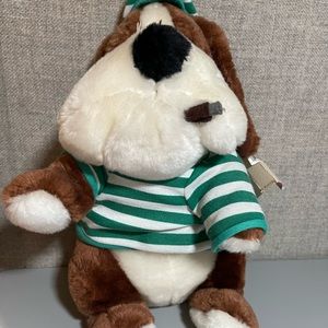 Vintage 1980s Jail Dog Plush Brooklyn Doll NWT